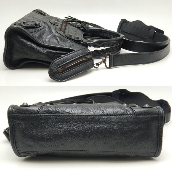 Balenciaga Classic Mini City Handbag 2way Lambskin Black - Picture 4 of 7